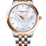 Raymond Weil TOCCATA 34 mm Steel and rose gold plating, 11 diamonds - 5388-SP5-97081 35233