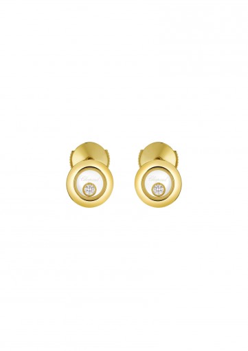 Chopard naušnice HAPPY DIAMONDS ICONS 18-CARAT YELLOW GOLD