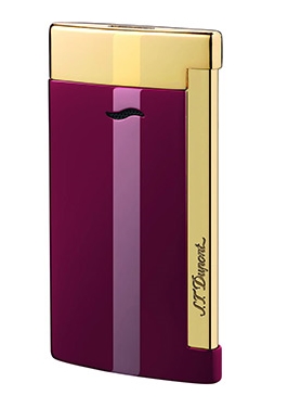 S.T. Dupont upaljač Slim 7 Red Lacquer & Yellow Gold 27707