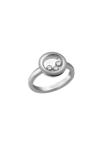 Chopard HAPPY DIAMONDS ICONS RING, WHITE GOLD, DIAMONDS - 82A018-1111