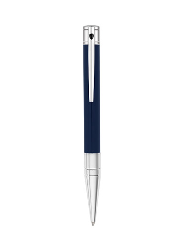S.T. Dupont D-Initial Blue Chrome Ballpoint 265205