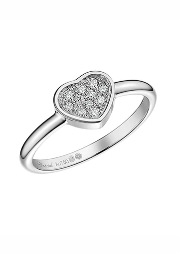 Chopard prsten My Happy Hearts White Gold Diamond 82A086-1910