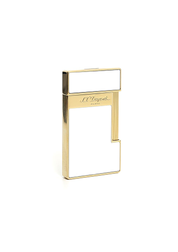 S.T. Dupont upaljač Slimmy WHITE LACQUERED GOLDEN 28004
