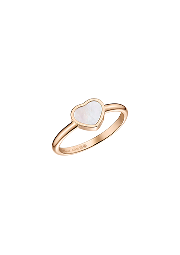 Chopard prsten Happy Hearts ETHICAL ROSE GOLD MOTHER-OF-PEARL 82A086-5310