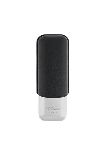 S.T. Dupont 2 CIGAR CASE CHROME BLACK 183260