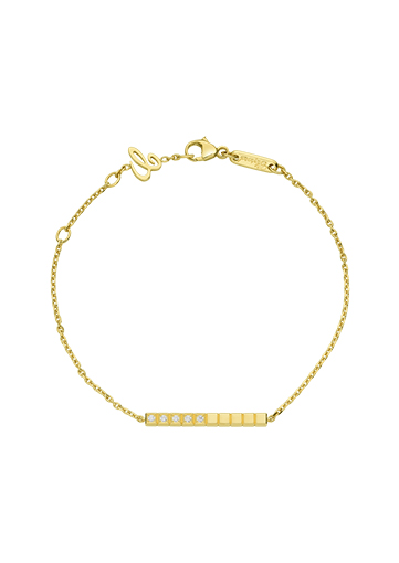 Chopard Ice Cube ICE CUBE BRACELET ETHICAL YELLOW GOLD HALF-SET DIAMONDS 857702-0002