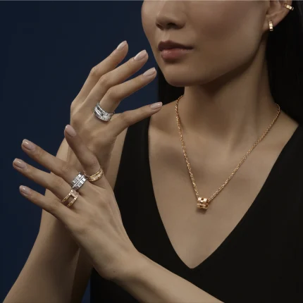 Chopard Ice Cube Ring ethical rose gold diamonds 827006-5011