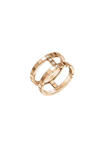Chopard Ice Cube Ring ethical rose gold diamonds 827006-5010