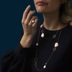 CHOPARD Happy Hearts Ring in Yellow Gold with Diamond and Mother-of-Pearl  829482-0310 21387