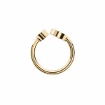 CHOPARD Happy Hearts Ring in Yellow Gold with Diamond and Mother-of-Pearl  829482-0310 21387