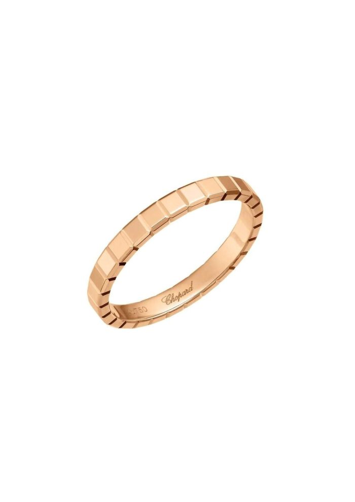 Chopard Ice Cube Mini Rose Gold Ring Size 55 827702-5201