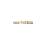 Chopard Ice Cube prsten ethical rose gold half set diamonds 827702-5290