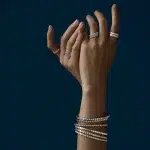 Chopard Ice Cube prsten ethical rose gold half set diamonds 827702-5290