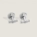 Cufflinks in Steel dedicated to the Masters of Art Homage to Pierre-Auguste Renoir Collection.