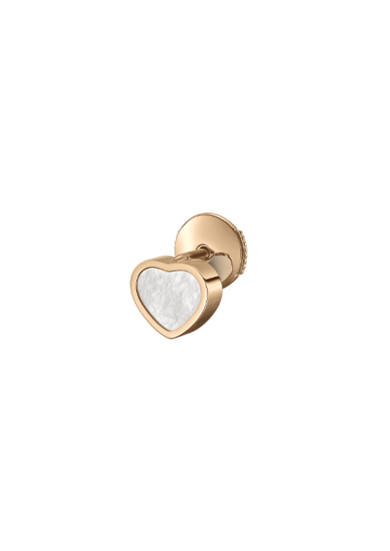 CHOPARD NAUŠNICA My Happy Hearts, ethical rose gold, mother-of-pearl 83A086-5302